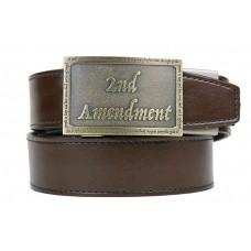 Nexbelt® The 2nd Amendment Brass Buckle Brown PreciseFit™ EDC Belt